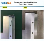 Spertar SMT squeegee cleaning machine cleaning effect test demonstration for PCB assembly