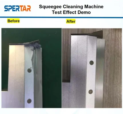 Spertar SMT squeegee cleaning machine cleaning effect test demonstration for PCB assembly