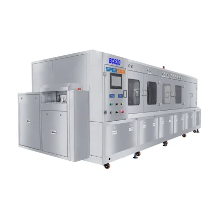 Spertar bc620 pcba inline cleaning machine for large batches pcba cleaning to remove flux residue