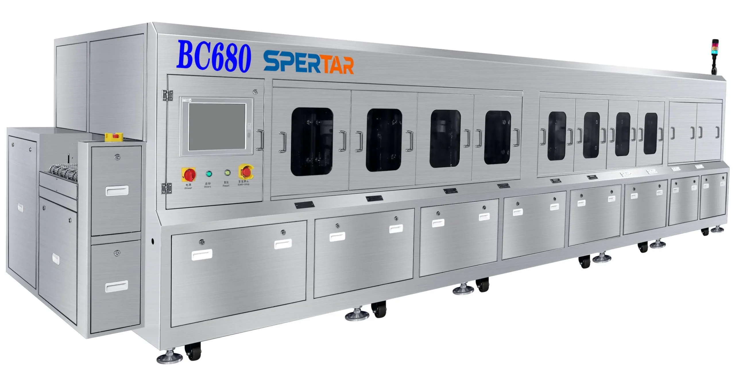 bc680-pcba-inline-cleaning-machine-main Spertar bc680 pcba inline cleaning machine for large batches pcba cleaning to remove flux residue