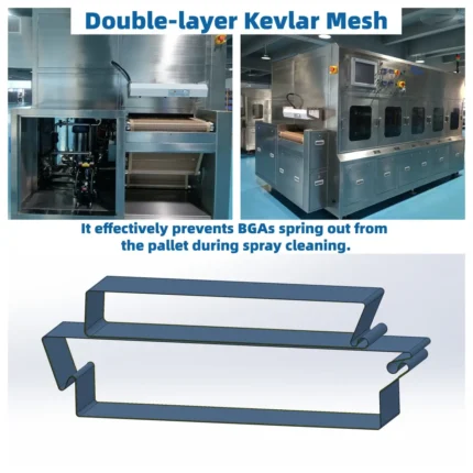 FC610 inline flux cleaning machine for BGA solder ball mounting process
