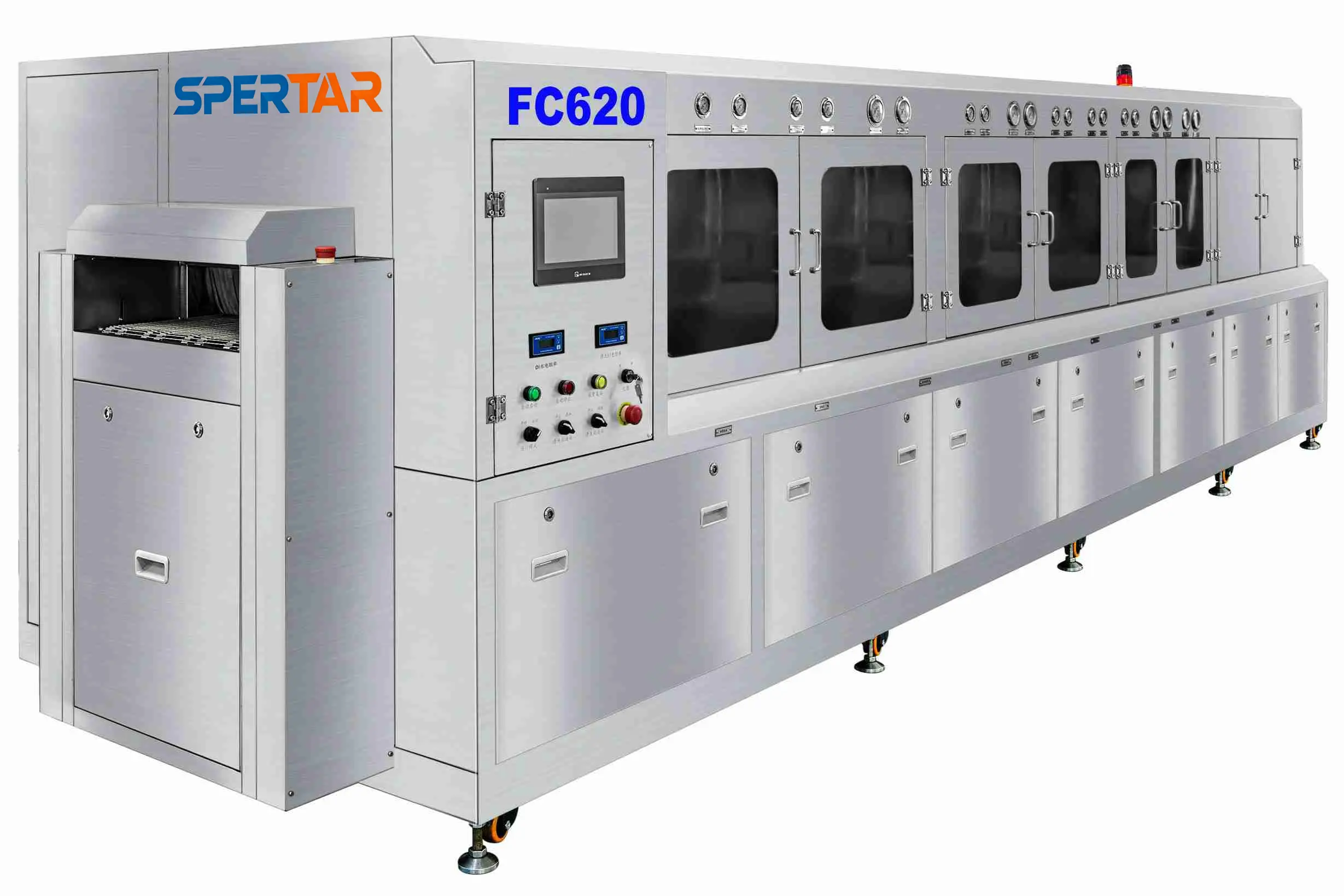 fc620-inline-cleaning-machine-for-pcb FC610 In-line cleaning machine mixed spray technology PCB cleaner