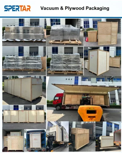 SMT PCBA cleaning machine packed in plywood export packaging for shipping