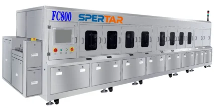 High-performance inline cleaning system for FCBGA, FCCSP, and 2.5D/3D IC packaging. Removes flux residues in low-gap structures with precision and stability.