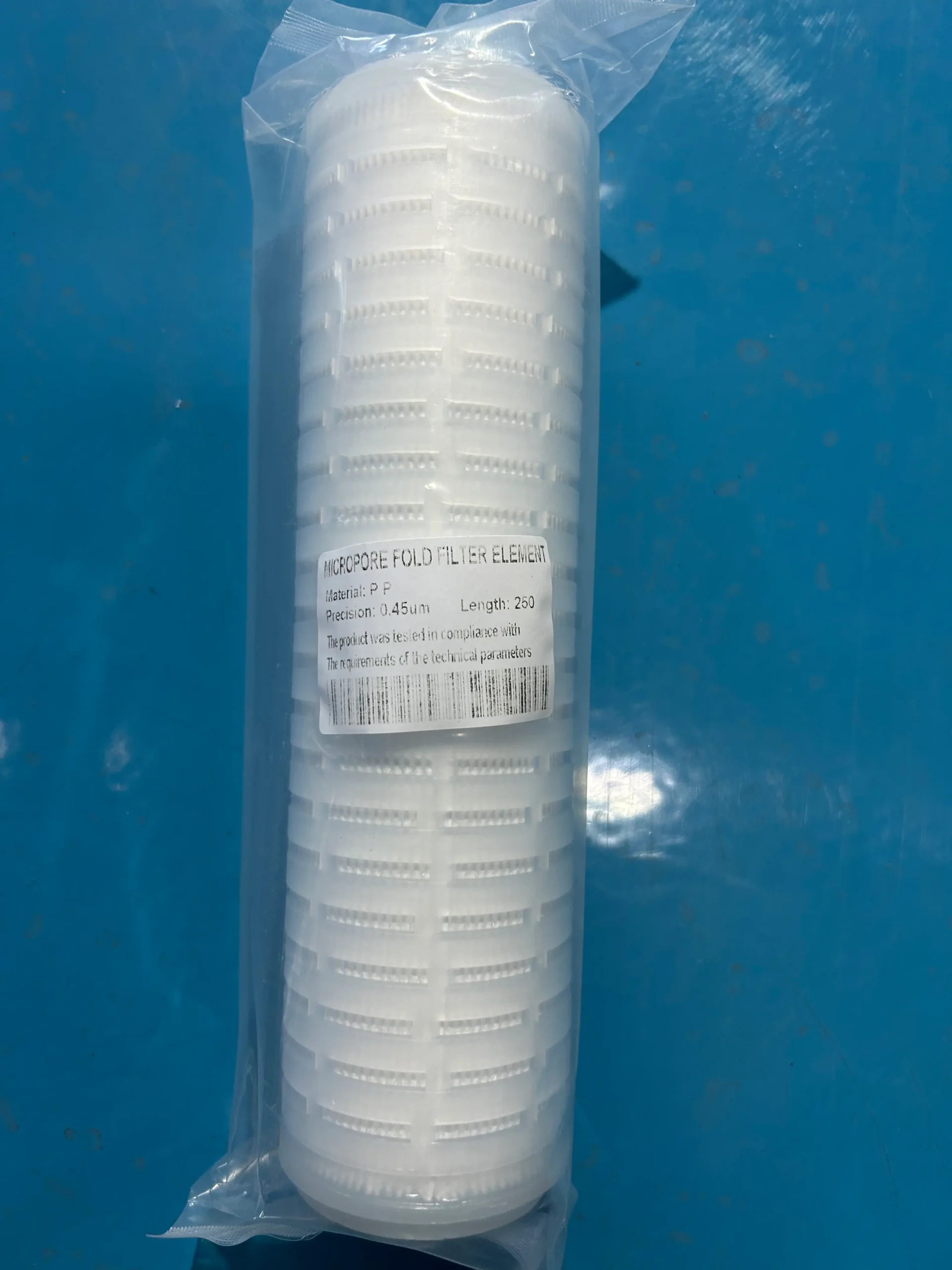 10 inch 0.45 micron folded filter element AC512MMFT 10-inch 0.45μm Precision Filter Cartridge Industrial Equipment Filtration Filter Element