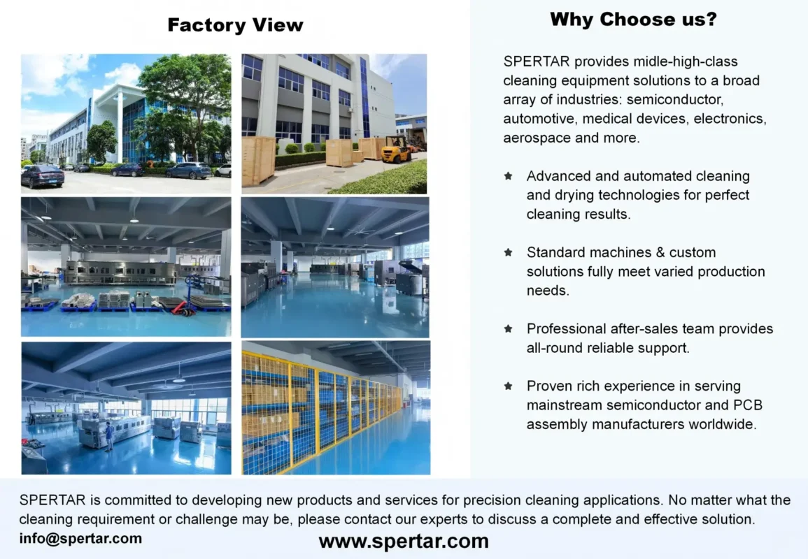 why manufacturers choose spertar ac530 pcb cleaning machine